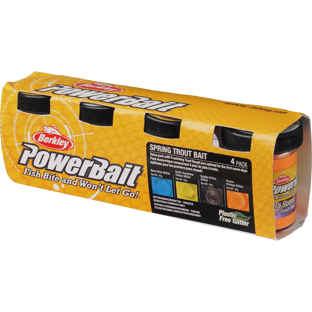 Berkley PowerBait Forellenteig 4x50g Frühling