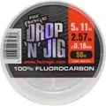 Fox Rage Drop 'n' Jig 50m 0.18mm 2.57kg Transparent White