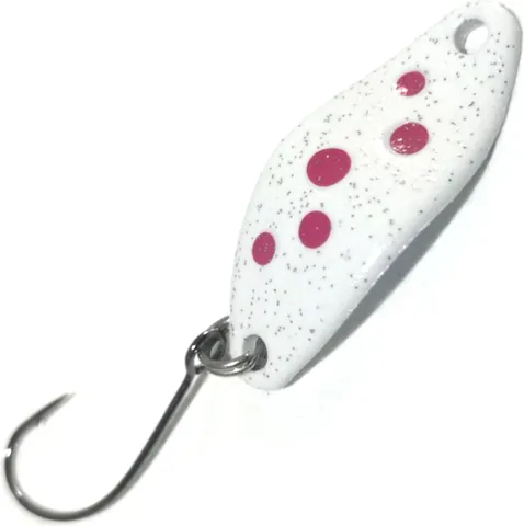 Troutwerk Spoon 2.3cm 1.5g White/Pink Dots