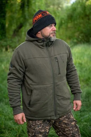 Fox Collection Sherpa Hoody Black/Orange XXL