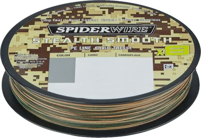 Spiderwire Stealth Smooth8 0.39mm 46.3kg 150m Camouflage