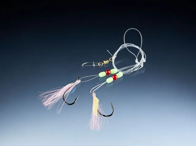 Balzer Dorsch- und Köhler System mit 2 Haken - Meeresystem #7/0 115cm Pink