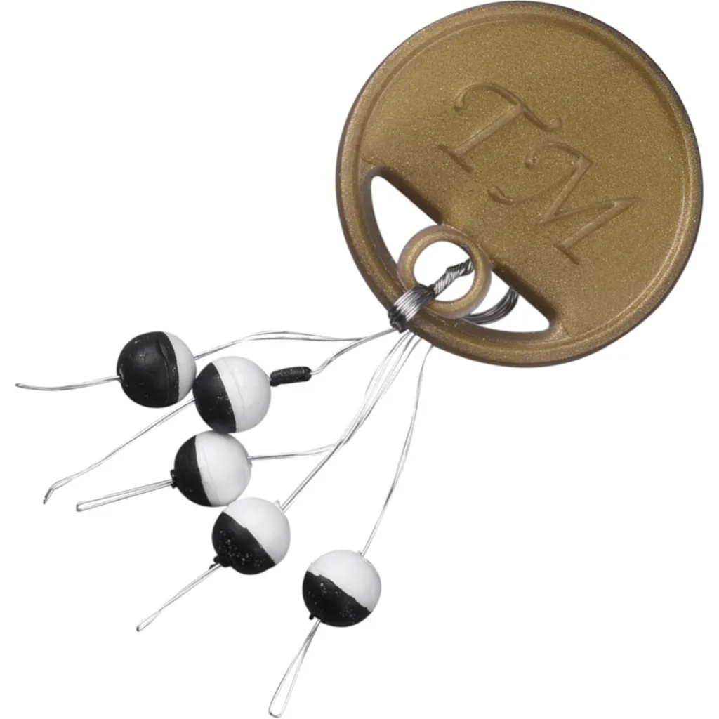 Spro Trout Master Mini Pilots Posen & Schwimmer Black White 5mm 5Stk