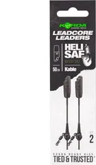 Korda Kable Leadcore Leader Heli Safe 50cm 2pc Weed