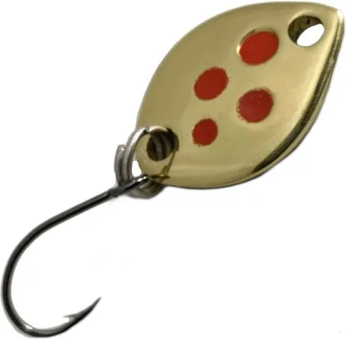 Troutwerk Spoon 0.8g 1.2cm Copper/Red Dots
