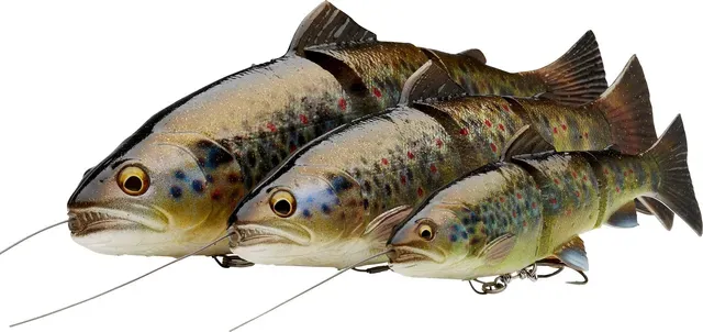 Savage Gear 4D Line Thru Trout 20cm 93g Slow Sinking Fire Trout