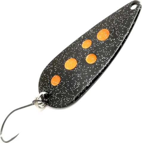 Troutwerk Spoon 4cm 5g Black/Orange Dots