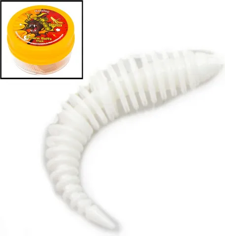FTM Omura Baits Hero Banane Gummiköder 7cm Weiß