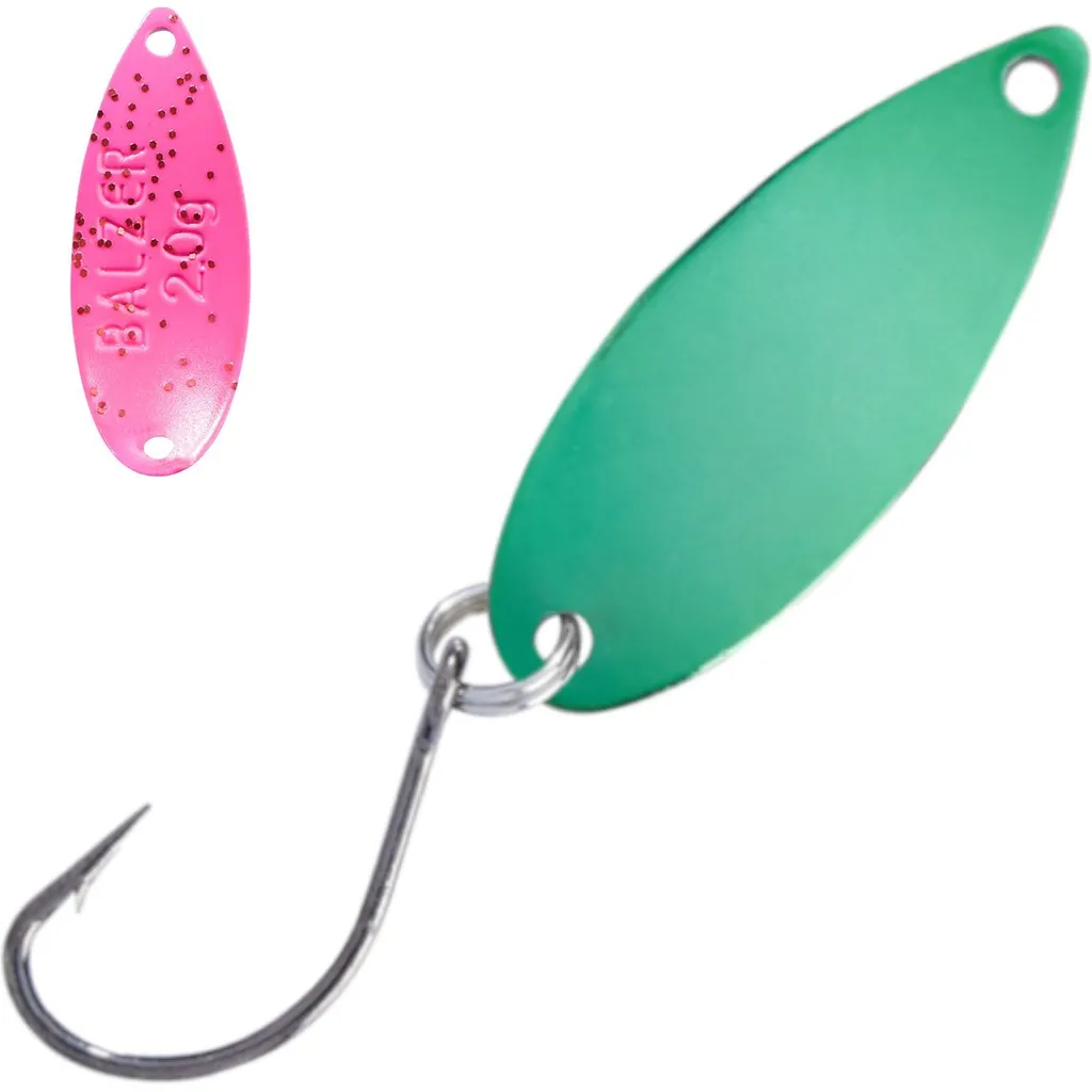 Balzer Metallica Catcher Blinker 2.5cm 2g Grün-Pink-Glitter