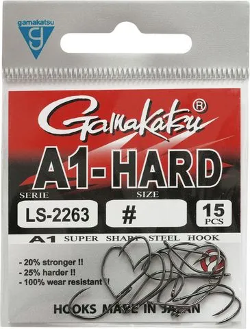 Gamakatsu A1 LS-2263 Haken 15pcs NS Black