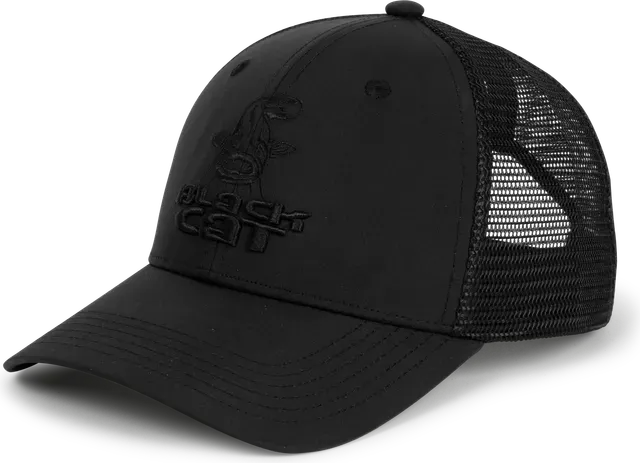 Black Cat Black Trucker Cap