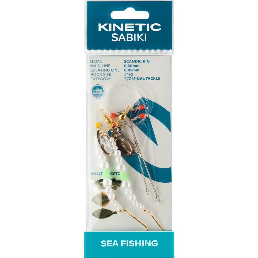 Kinetic Sabiki Scandic Fertigmontage 189 110cm 1pc #1/0 Pearl Classic