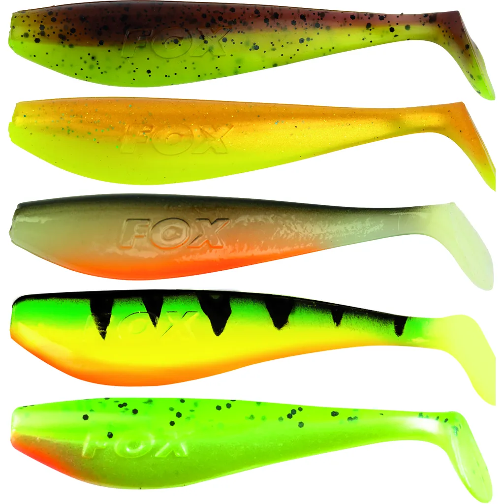 Fox Rage Zander Pro Shad Gummifische 7.5cm Mixed UV Colour Pack 5pc