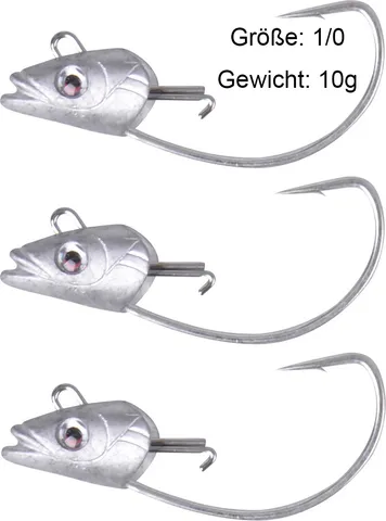 Savage Gear Sandeel Jig Head Weedless 10g #1/0