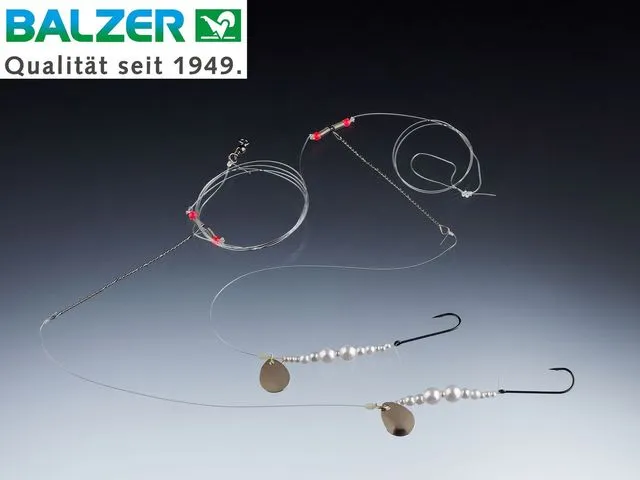 Balzer Naturköder System Ready-made Rig 125cm Gr. 1 Butthaken