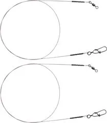 Spro Matt Black Leader 7x7 Wire Leaders 0.27mm 30cm 5kg