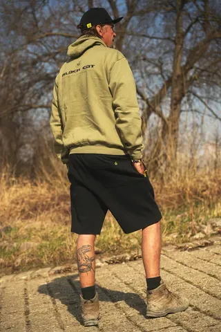 Black Cat Black Jogger Shorts XXL