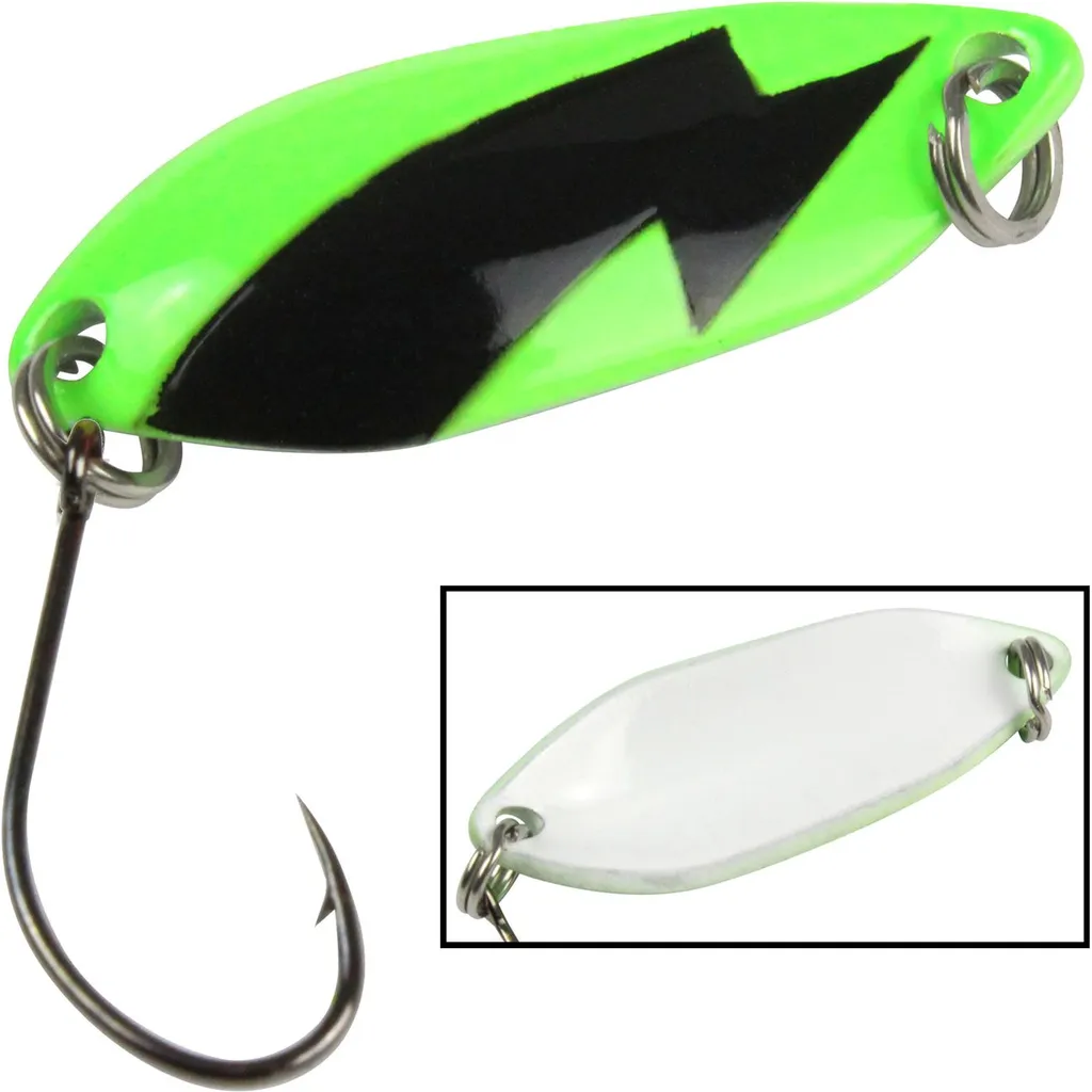 FTM Spoon Spark Forellenblinker 2.5g 2.9cm Grün Weiß