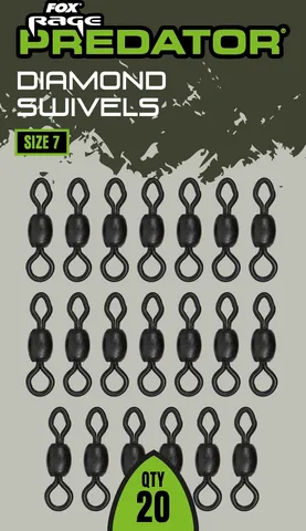 Fox Rage Diamond Swivels Size 7