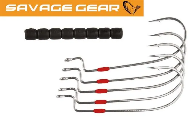 Savage Gear Slug Offset Hook Salt Hooks 5/0 Tungsten