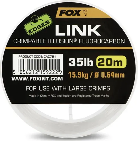 Fox Edges Link Illusion Fluorocarbon 0.53mm 11.3kg 20m Transparent