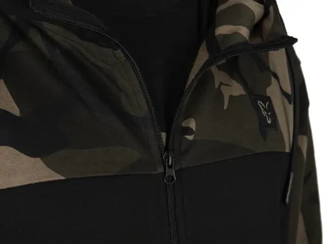 Fox LW Black Camo Split Zip Hoody XL