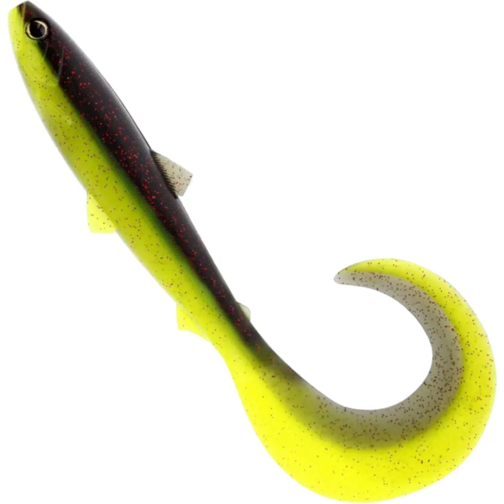 Westin BullTeez Curltail Softbait 8cm 3g Black/Chartreuse
