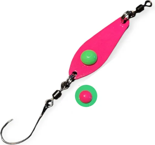 Troutwerk Spoon 3.1cm 2.4g Green/Pink