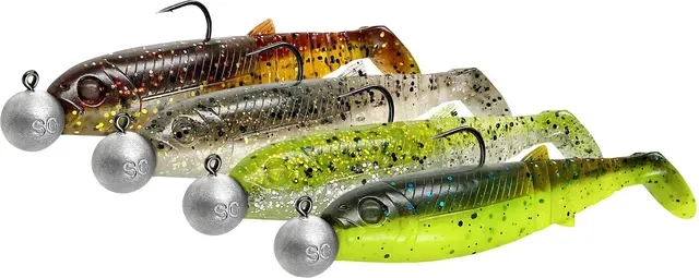 Savage Gear Cannibal Shad Mix 20g 12.5cm 4pc Dark Water Mix
