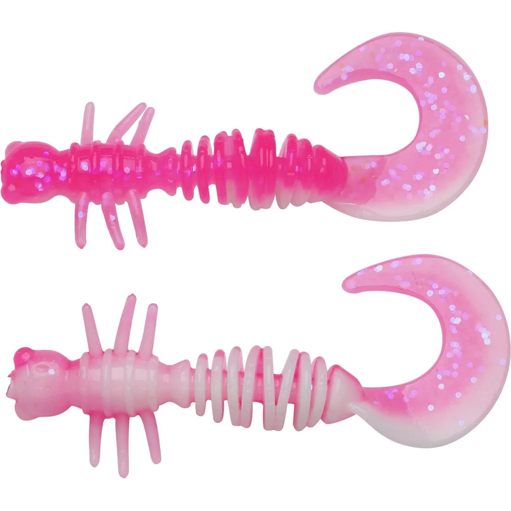 Berkley PowerBait Power Curly Gummiköder 4cm Pink White