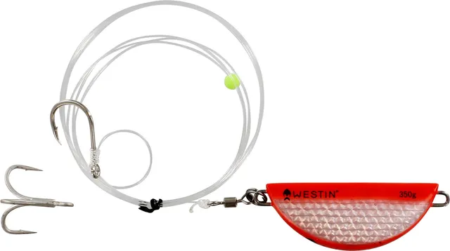 Westin Halibut Anti Twist Ready-made Rig 350g Orange Flash