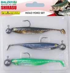 Balzer Holo Yoko Köder-Set 10cm 7.5–14g Jig Hook 3/0 Rigged