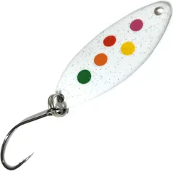 Troutwerk Spoon 3.3cm 2.5g White/Multicoloured Dots