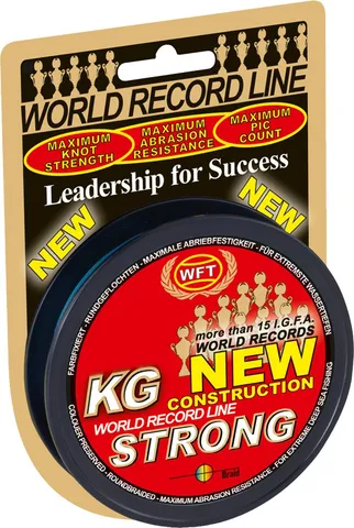 WFT KG STRONG Braided Line 0.18mm 22kg Multicolor
