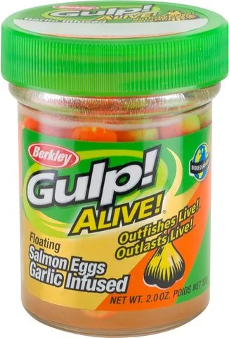 Berkley Gulp! Alive! Floating Salmon Eggs 25pc 59g Orange Comet