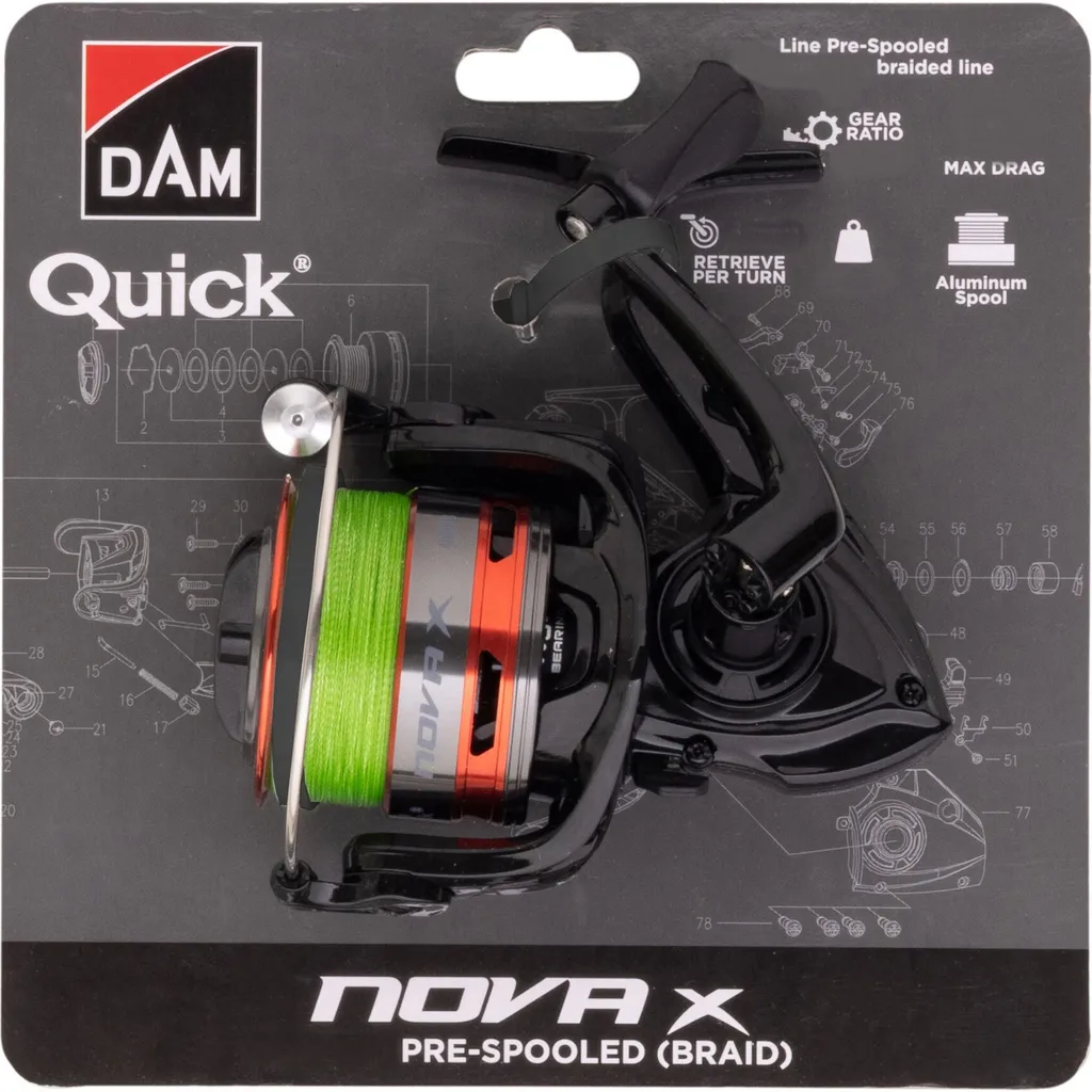 DAM Quick Nova X Spinnrolle 1000FD 5.2:1