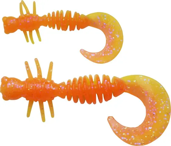 Berkley PowerBait Power Curly 4cm Black/Sunshine Yellow