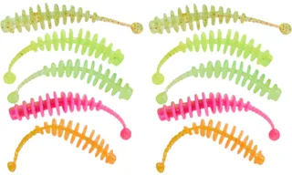 Balzer Trout Collector Pinball Mix Gummiköder 7cm Mix 2 Knoblauch