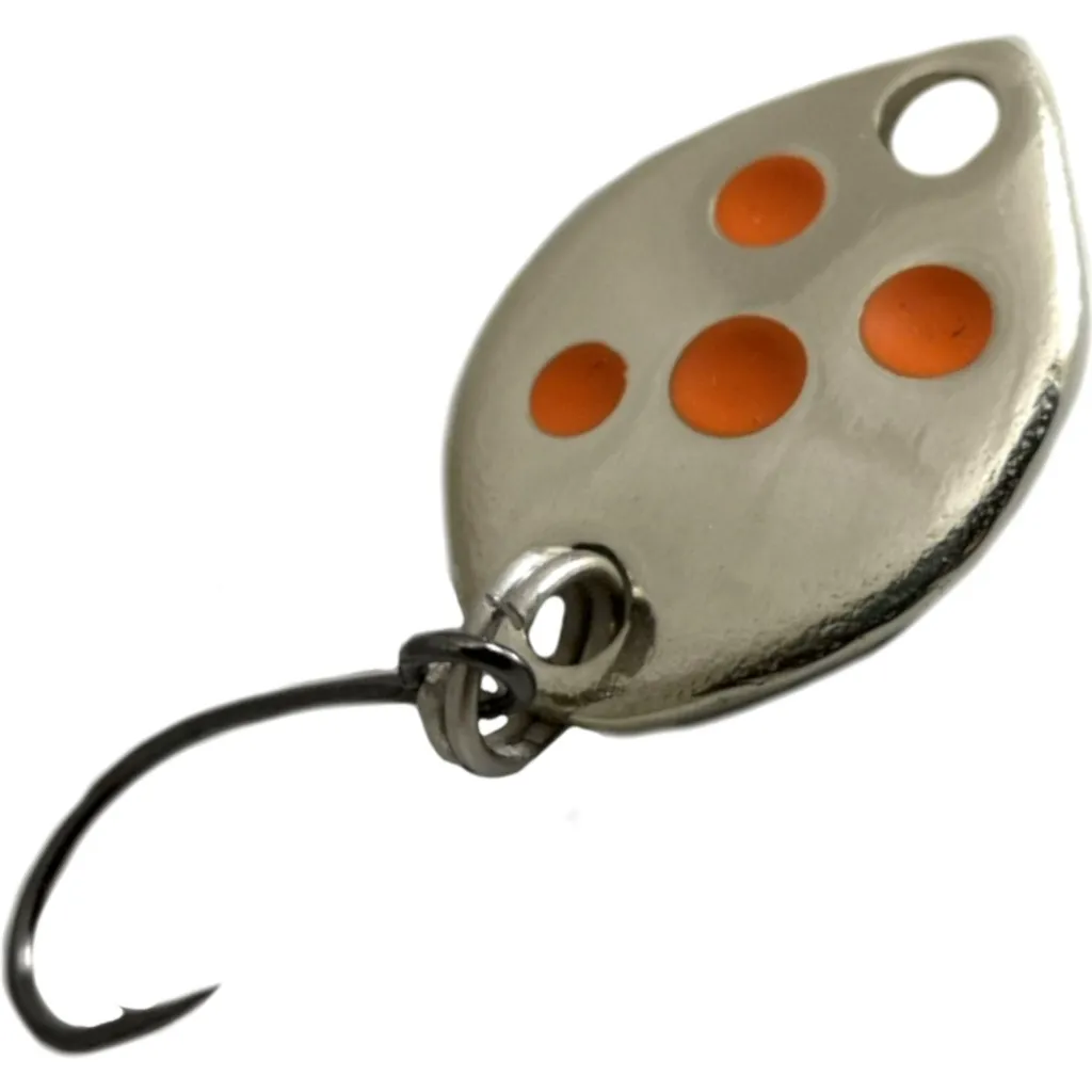 Troutwerk Spoon Blinker Silberfarben/Orangene Punkte