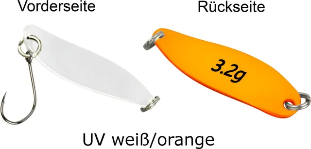 FTM Spoon Hammer 3.8cm 3.2g UV Weiß/Orange