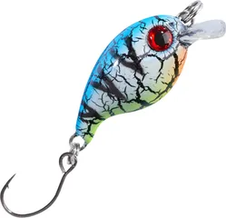 Balzer Trout Attack Crank Wobbler Thunder 3cm 2g Blau-Schwarz-Weiß-Gelb