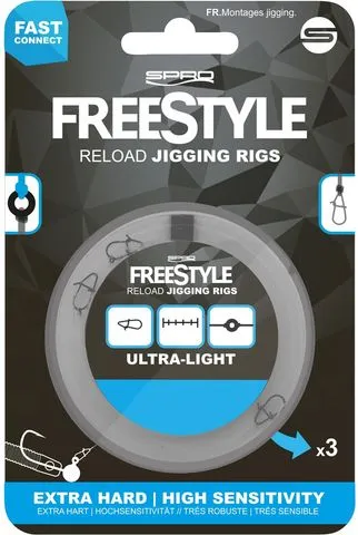 Spro Freestyle Jig Rig 68cm 14kg Fluorocarbon