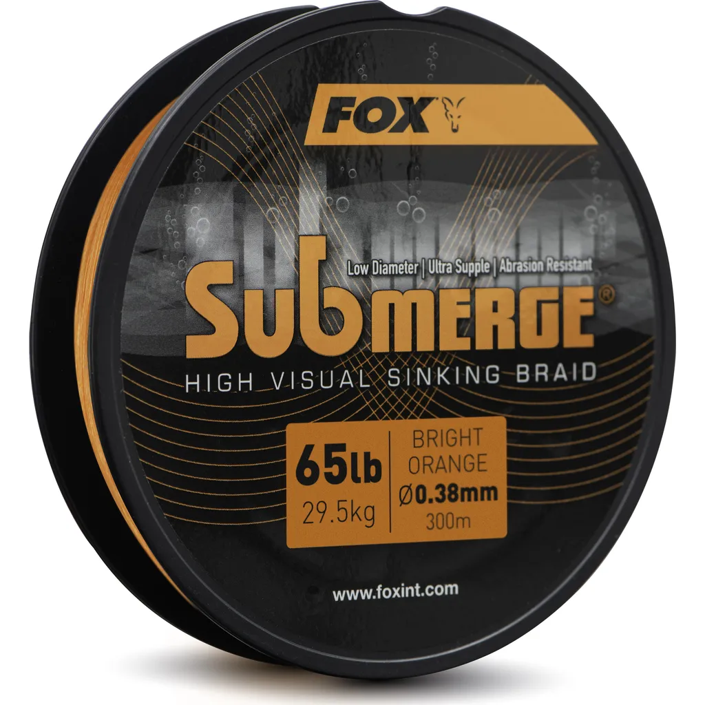 Fox Submerge Orange Sinking Braid 0.38mm 29.5kg 300m