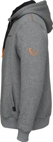 Savage Gear Classic Zip Hoodie M Grey Melange