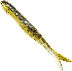 Strike King Blade Minnow Softbait 11.5cm Green Pumpkin Pearl Belly