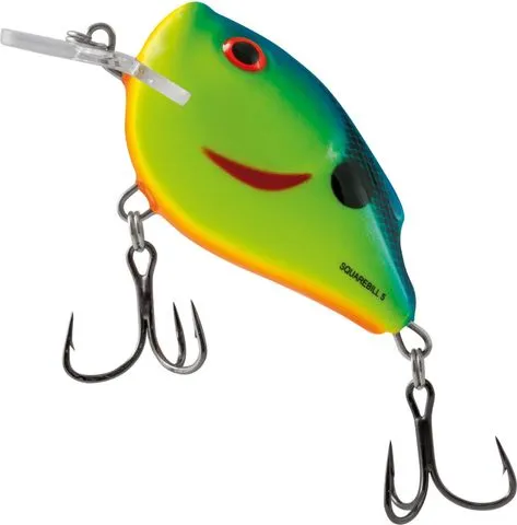 Salmo Squarebill Crankbait Floating Chartreuse Powder Blue