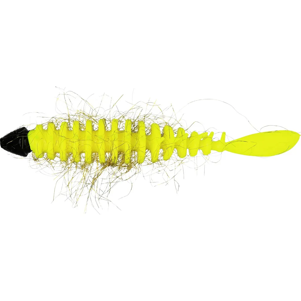 Westin Needle Bug Gummiköder 6.5cm Black Yellow Garlic Cheese