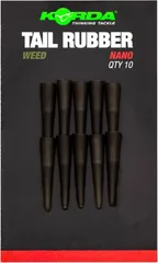 Korda Tail Rubber Nano 1.4mm 10pc Weed