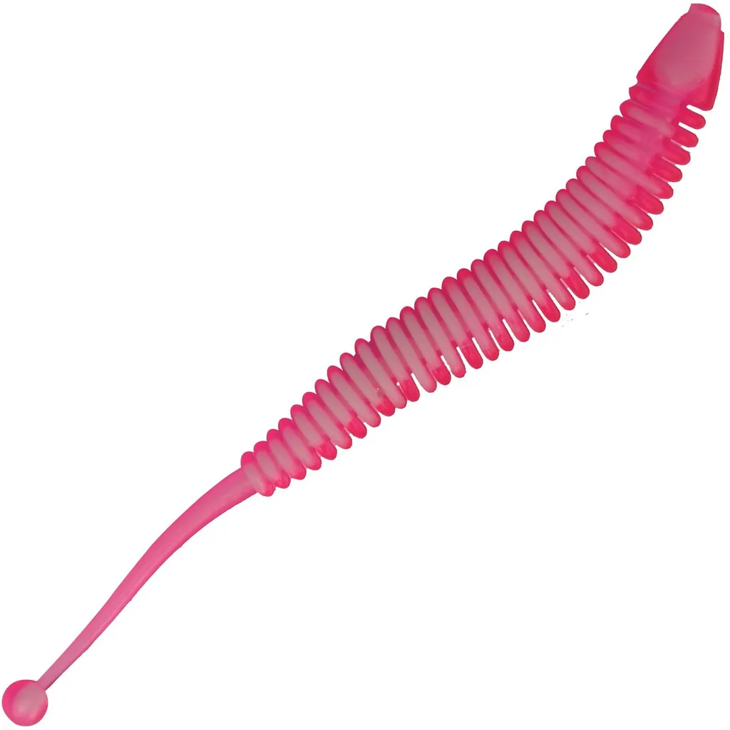 FTM Omura Baits Snake Gummiköder 8.4cm 1.4g Bubble Gum Neon Pink Weiß