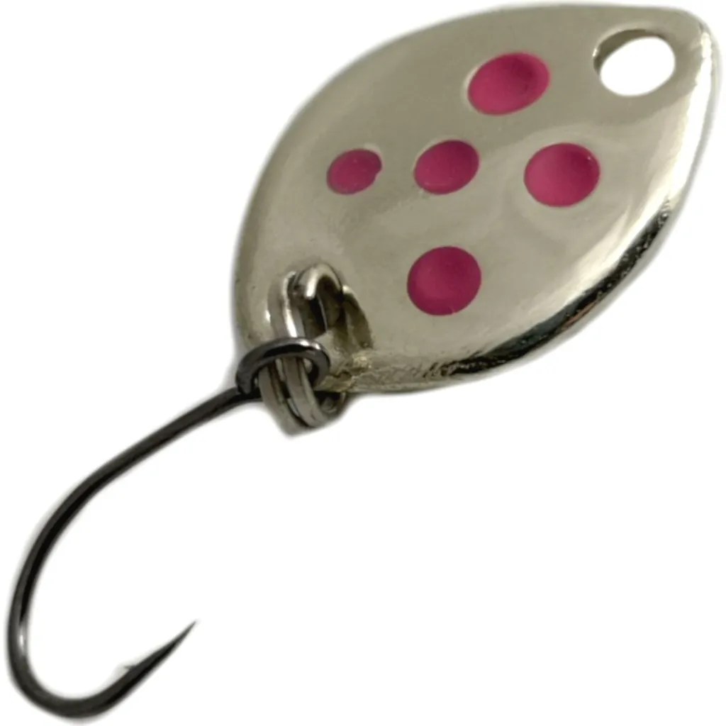 Troutwerk Spoon Blinker Silberfarben/Pinke Punkte